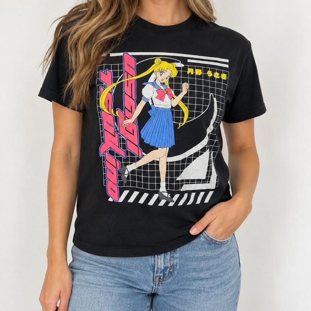 Sailor moon hybrid cotton t shirt